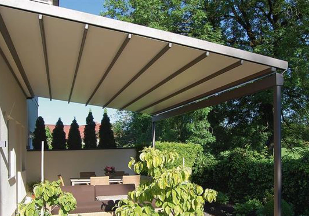 פרגולה חשמלית אלומיניום