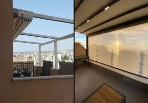 פרגולה או סוכך מסך